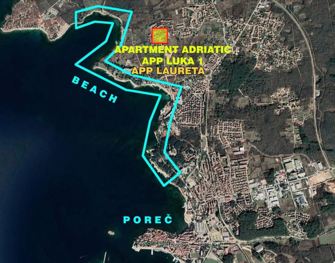 Apartment Laureta Porec Esterno foto